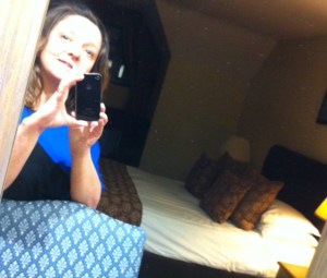 Me at my lovely hotel